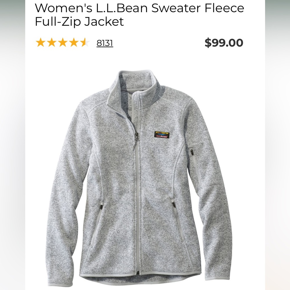 Women's L.L.Bean Sweater Fleece Full-Zip Jacket